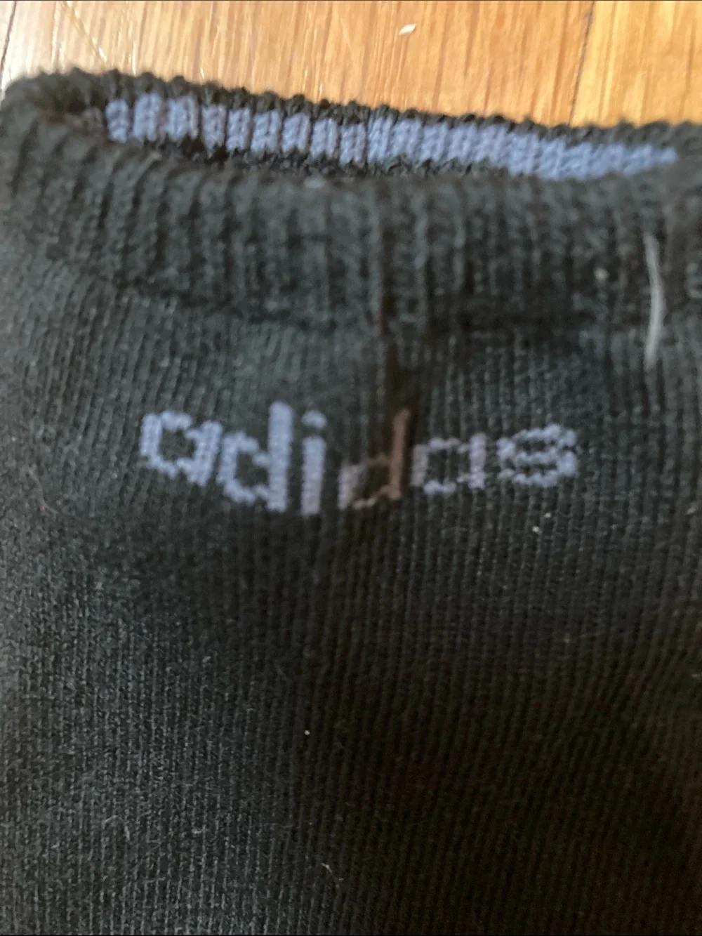 adidas Black Low-Cut Athletic Ankle Socks with Gray Heel & Toe